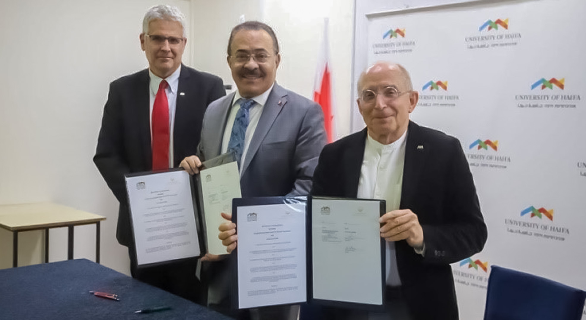 Haifa University and King Hamad Global Centre sign a MoU